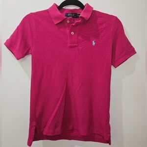 Boys Classic Short Sleeve Polo By Ralph Lauren, Electric Pink, sz 8(S), EUC!